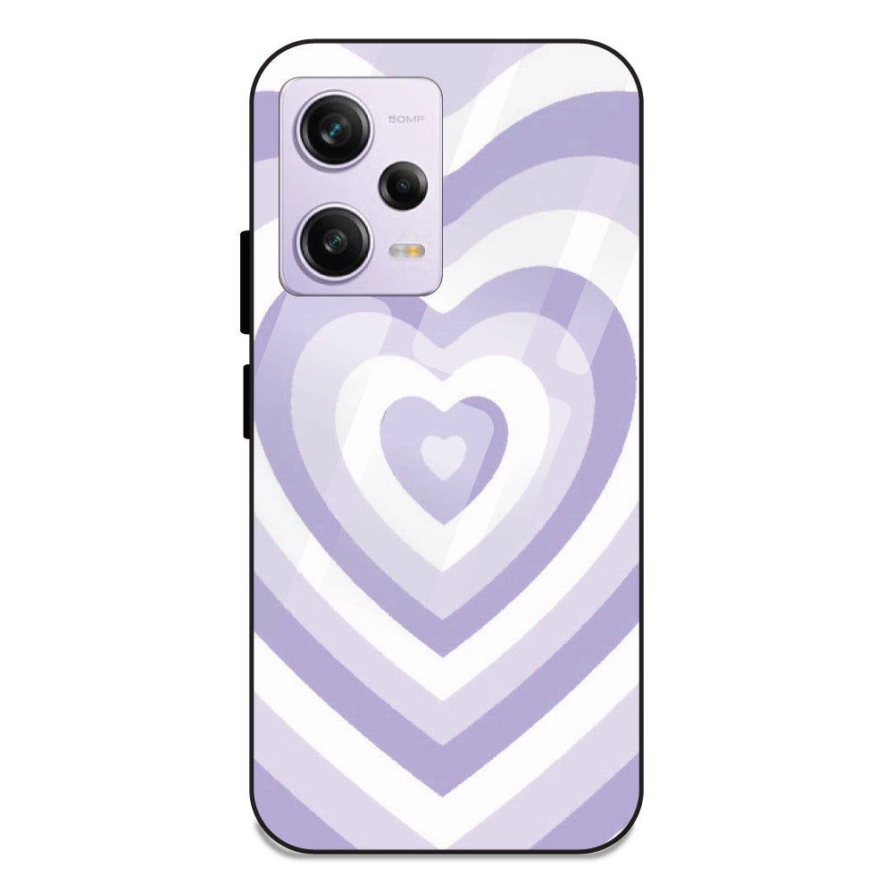 Blue Hearts - Glass Case For Redmi Note 12 Pro Plus