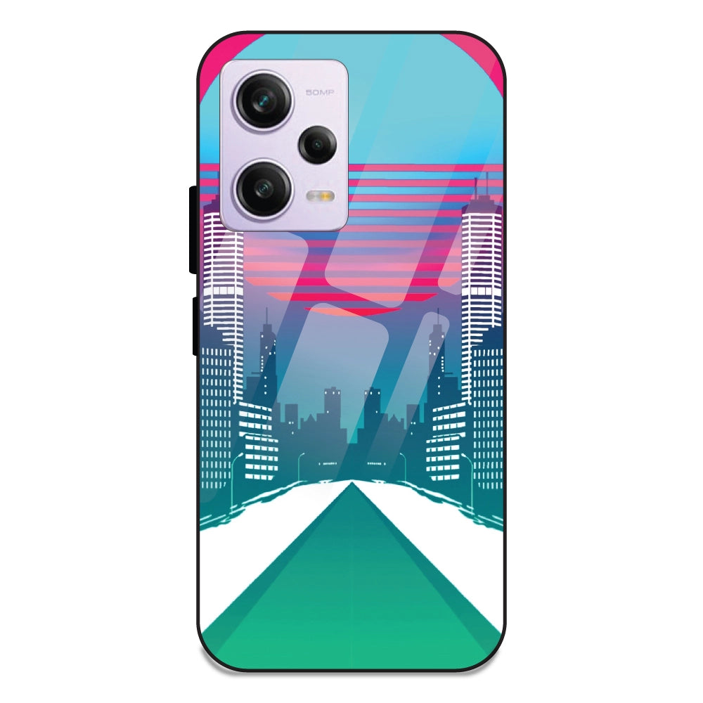 Citylight Synthwave - Glass Cases For Redmi Note 12 Pro Plus