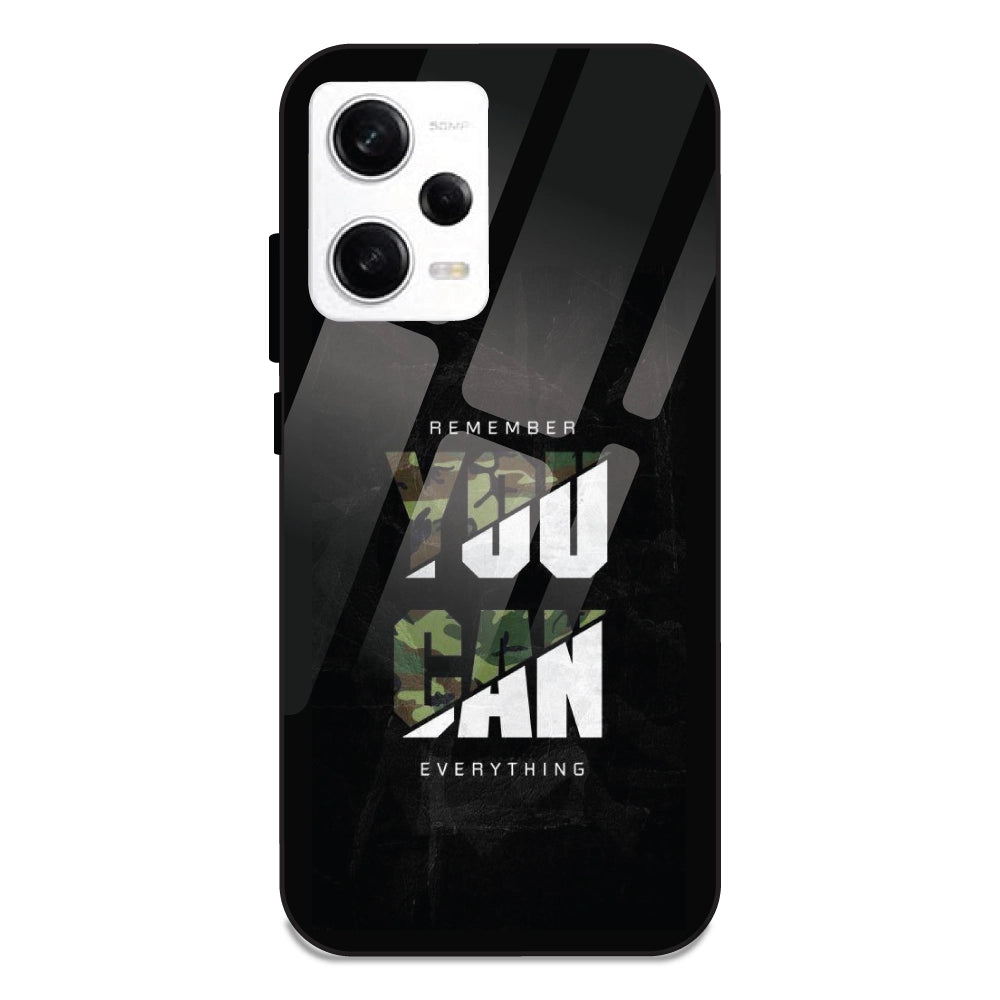 You Can Do Everything - Glass Cases For Redmi Note 12 Pro