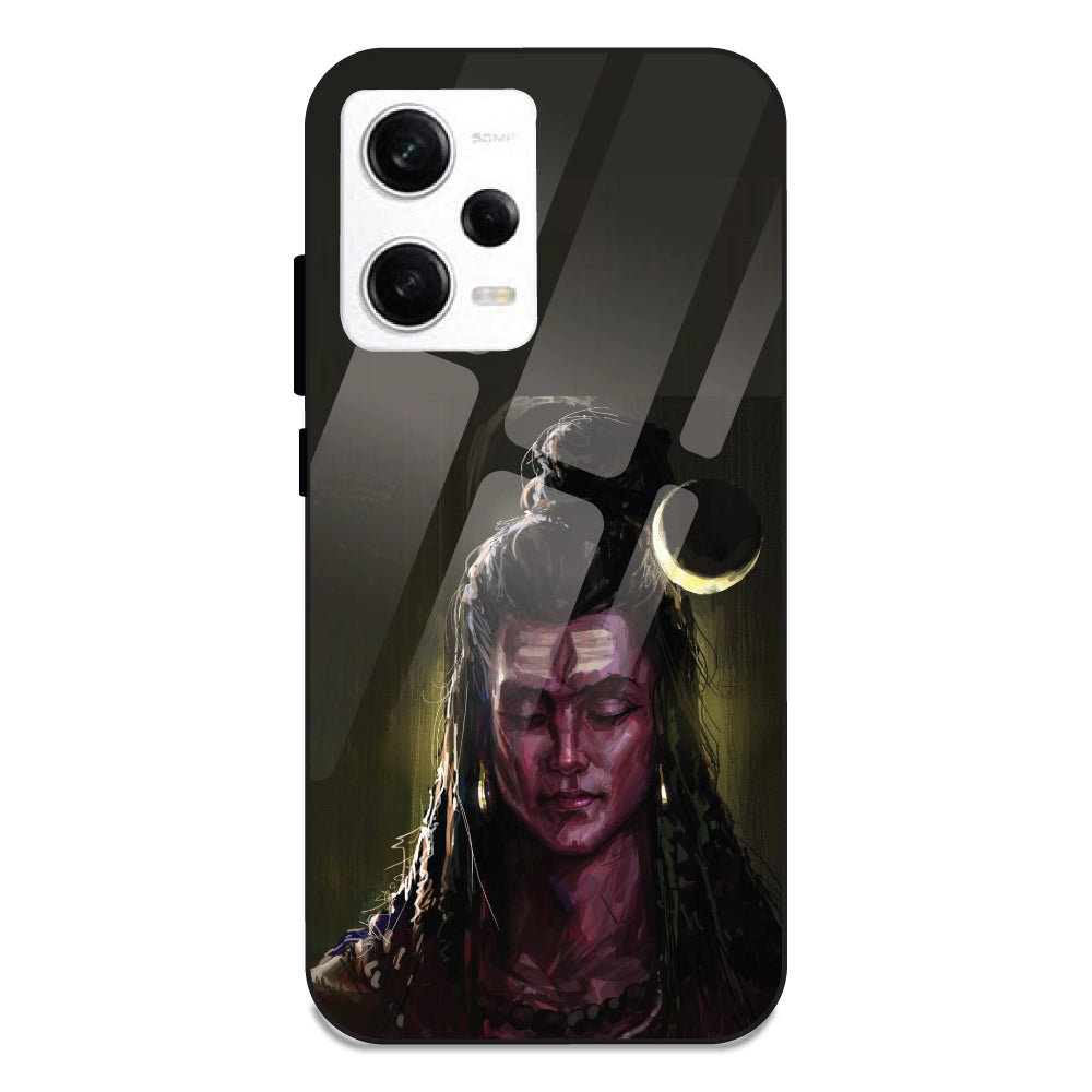 Lord Shiva - Glass Cases For Redmi Note 12 Pro