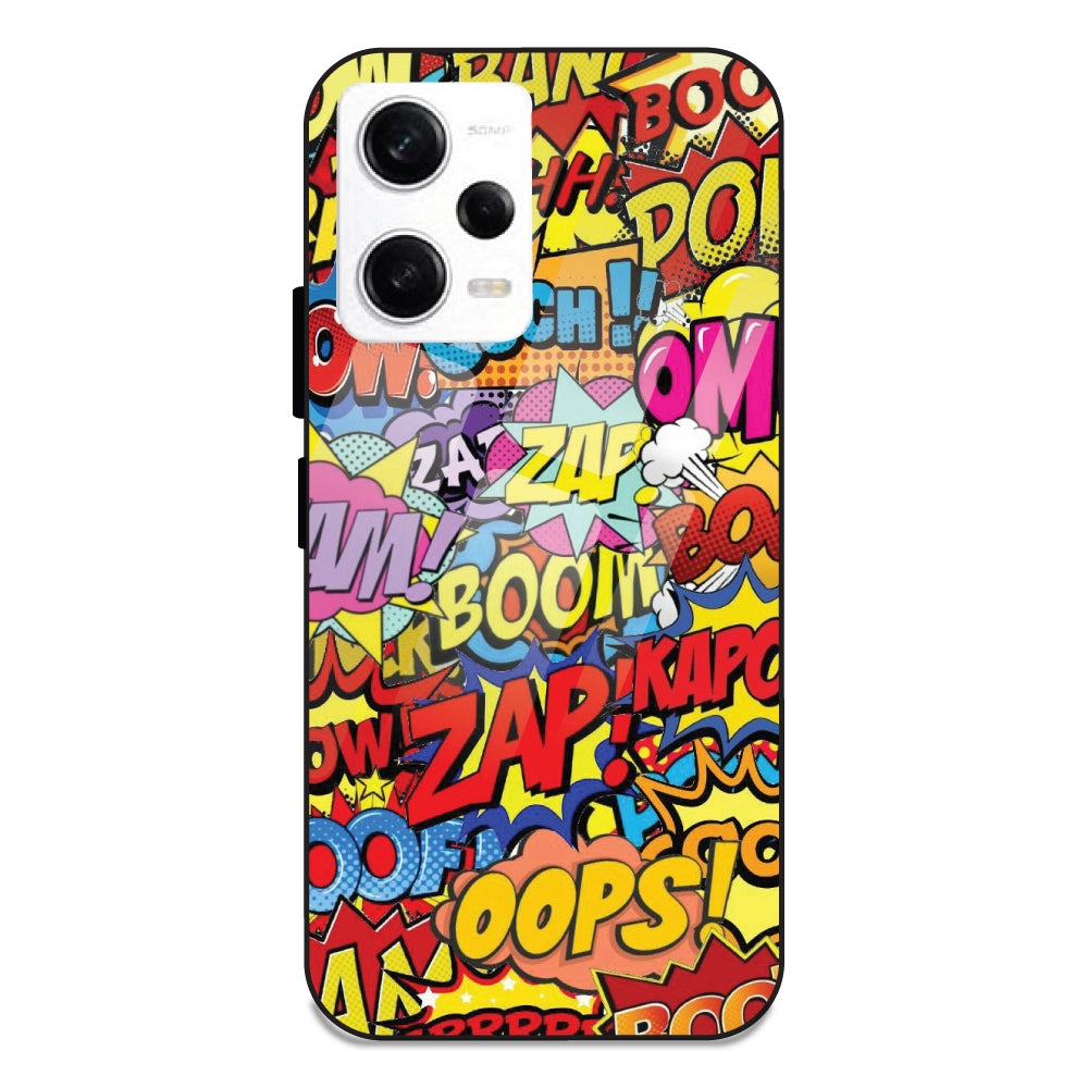 Comic Pop Art - Glass Cases For Redmi Note 12 Pro