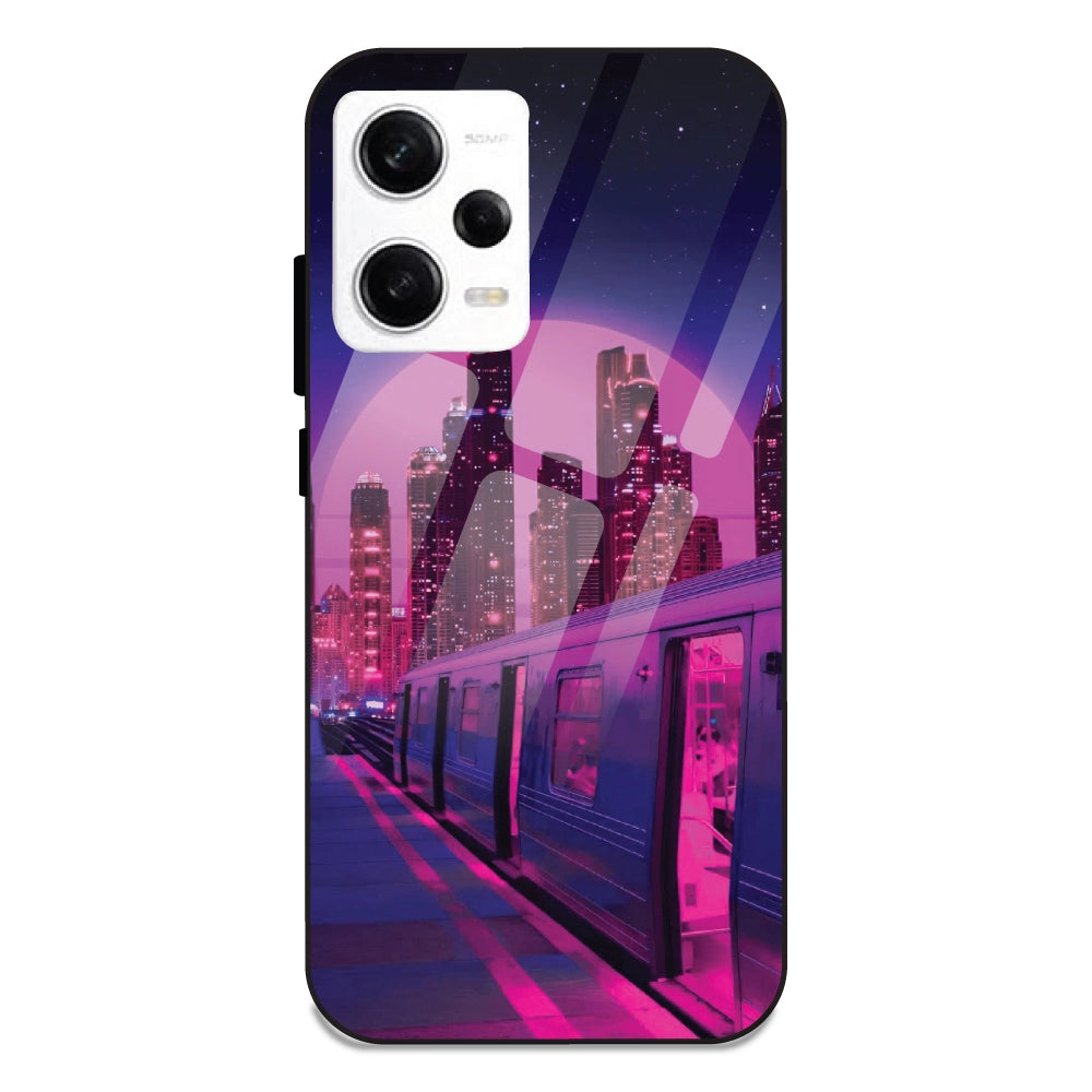 Neon City Synthwave - Glass Cases For Redmi Note 12 Pro