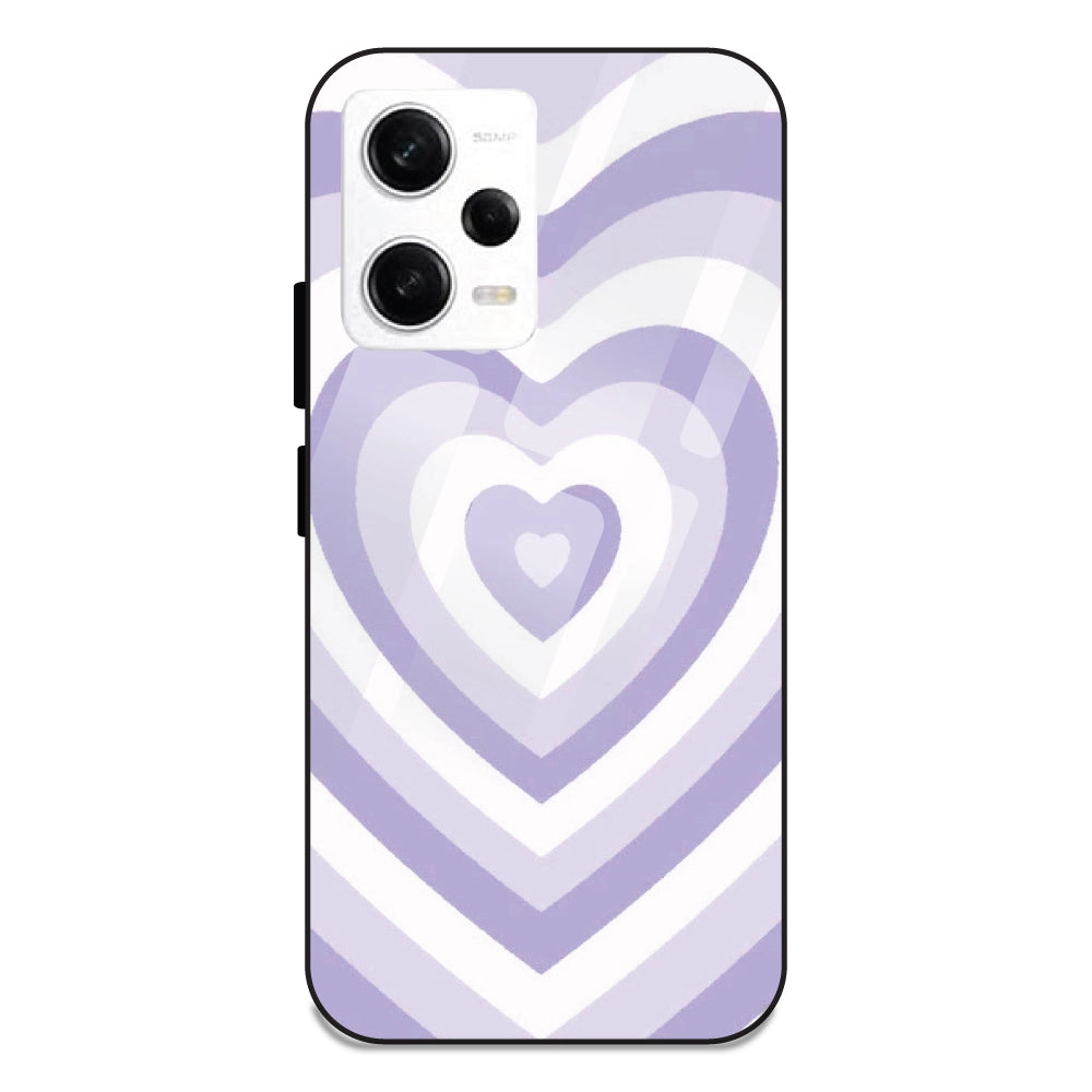 Blue Hearts - Glass Case For Redmi Note 12 Pro