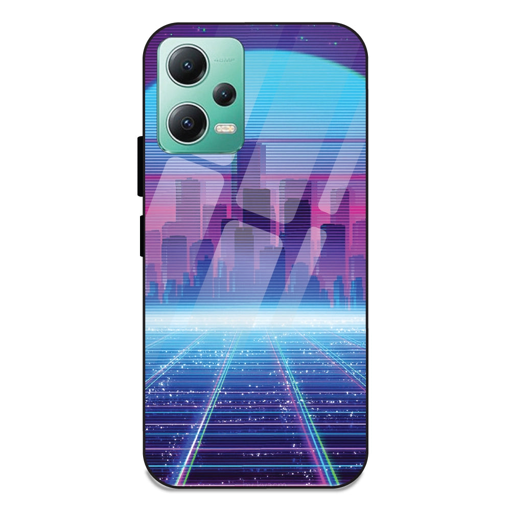 Cityscape Synthwave - Glass Cases For Redmi Note 12 5G