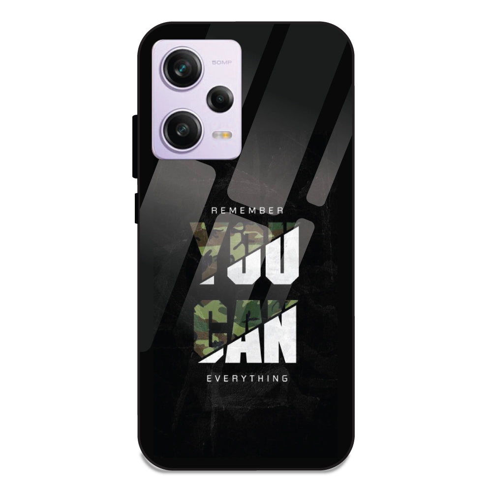 You Can Do Everything - Glass Cases For Redmi Note 12 Pro Plus