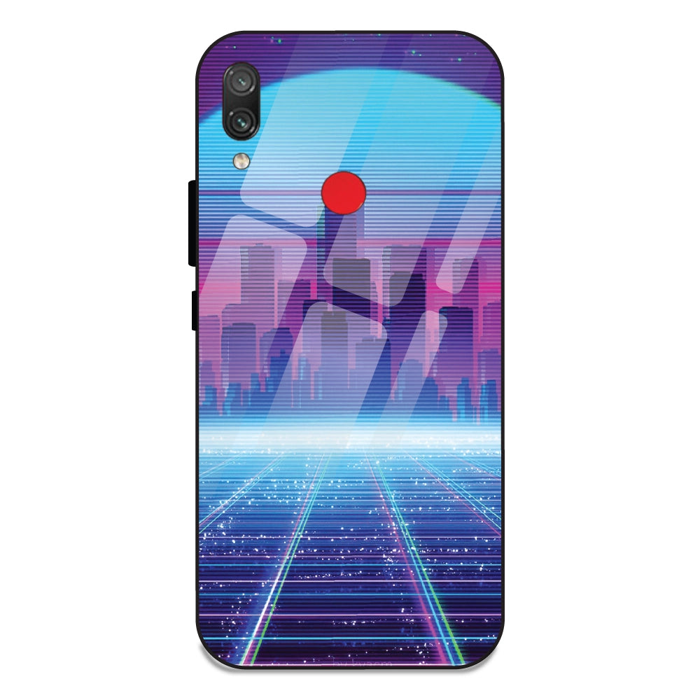 Cityscape Synthwave - Glass Cases For Redmi Note 7 Pro
