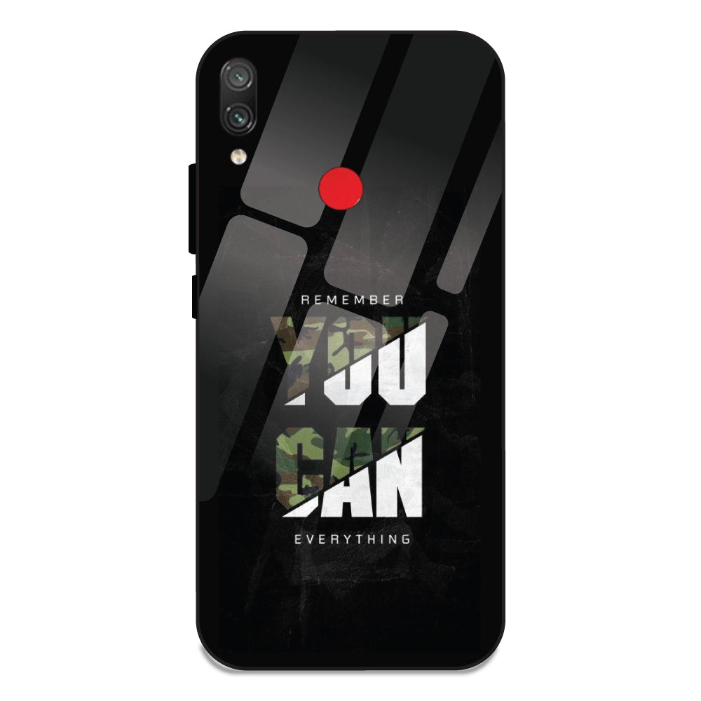 You Can Do Everything - Glass Cases For Redmi Note 7 Pro