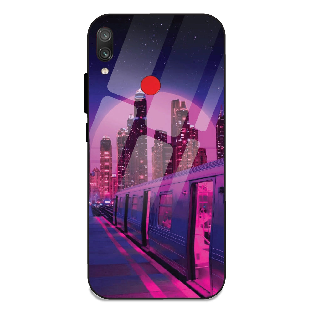 Neon City Synthwave - Glass Cases For Redmi Note 7