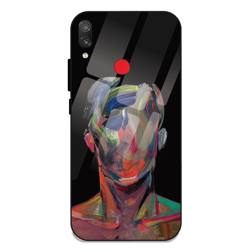 Face Oil Painting - Glass Cases For Redmi Note 7S