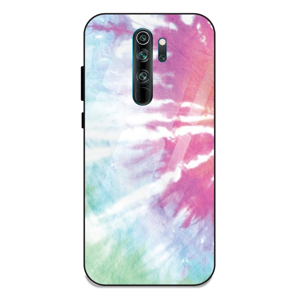 3 Color Splash Tie Dye - Glass Case For Redmi note 8 Pro