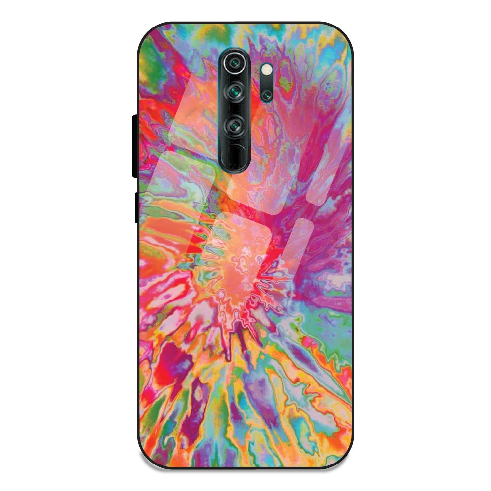 Orange Splash Tie Dye - Glass Case For Note 8 Pro
