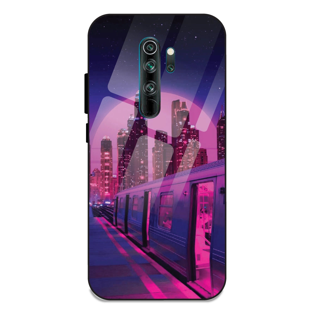 Neon City Synthwave - Glass Cases For Note 8 Pro