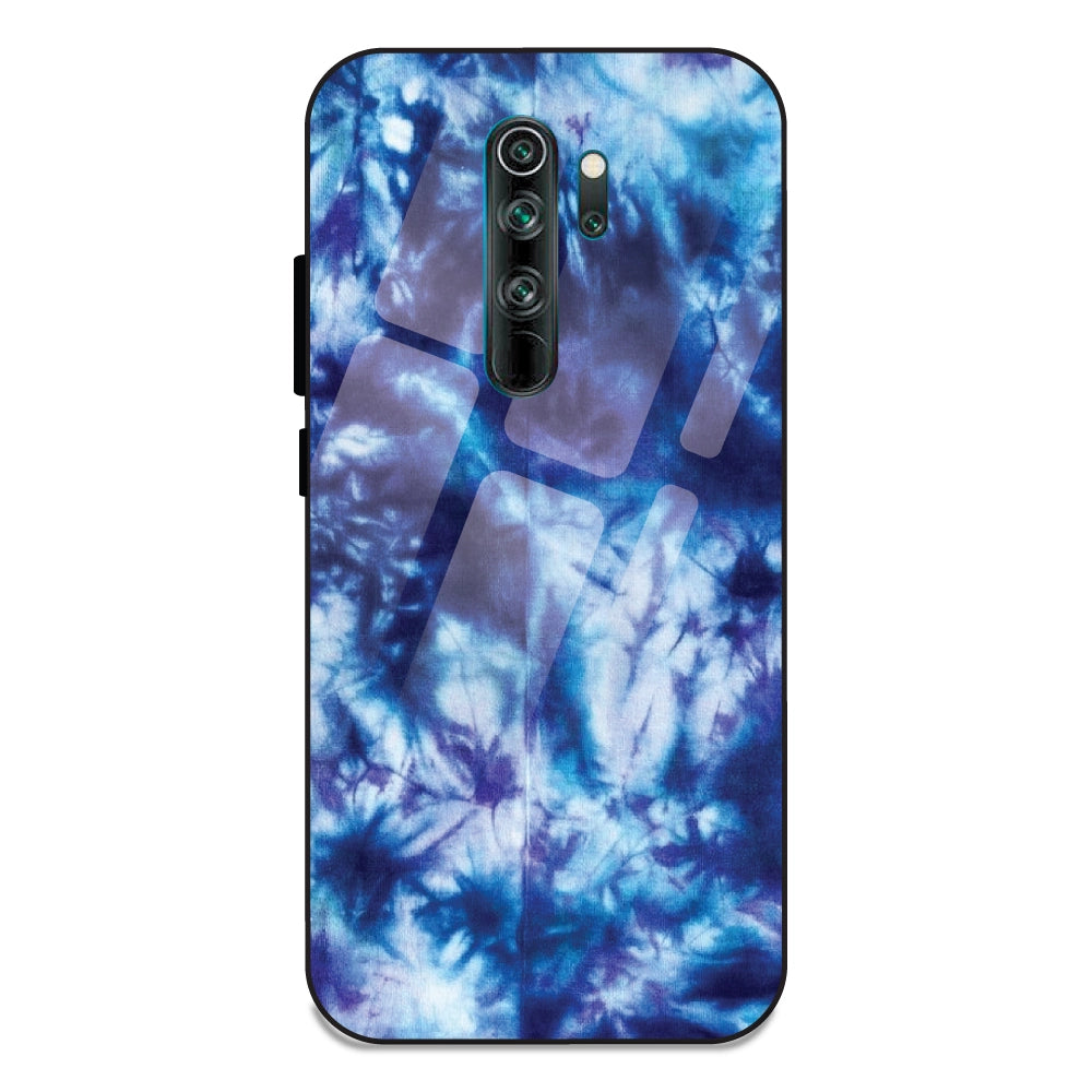 Dark Blue Tie Dye - Glass Case For Redmi Note 8 Pro