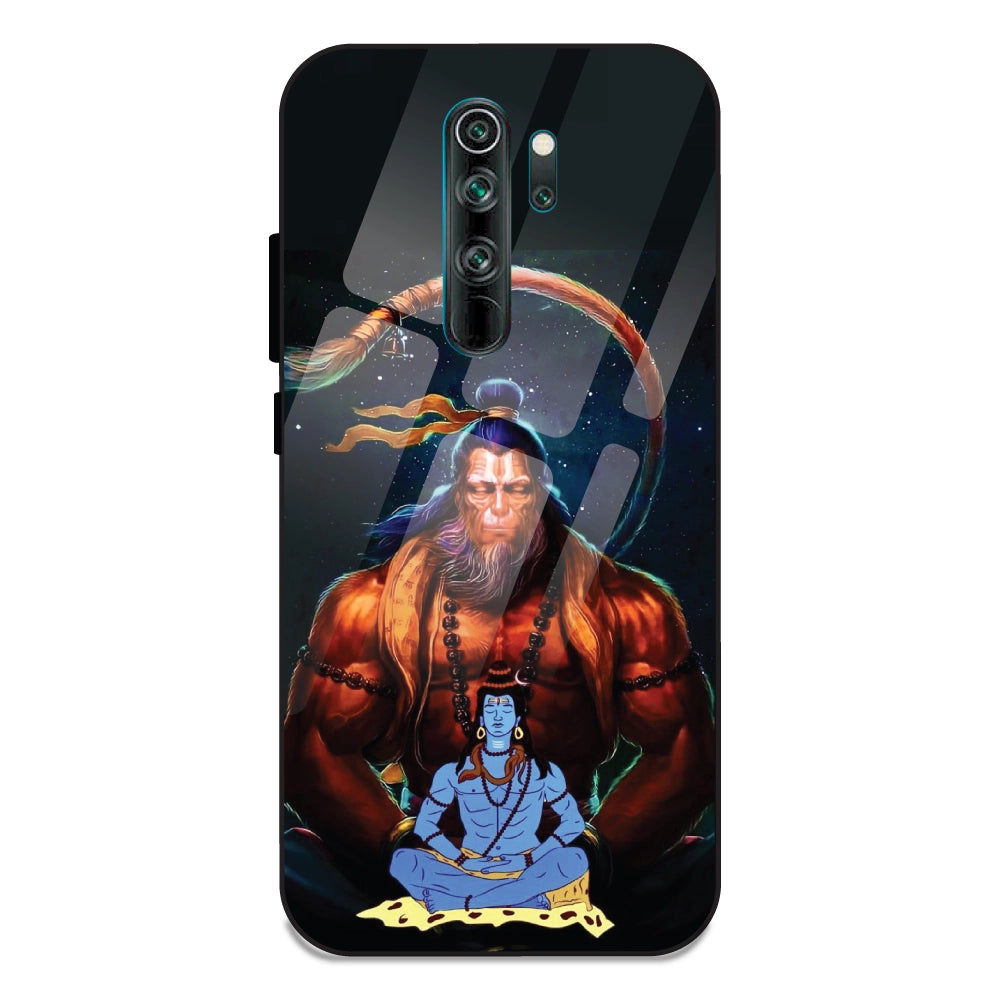 Lord Shiva & Lord Hanuman - Glass Cases For Note 8 Pro