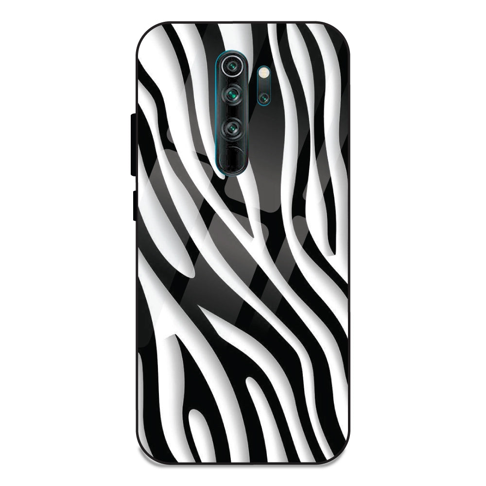 Zebra Print - Glass Case For Note 8 Pro