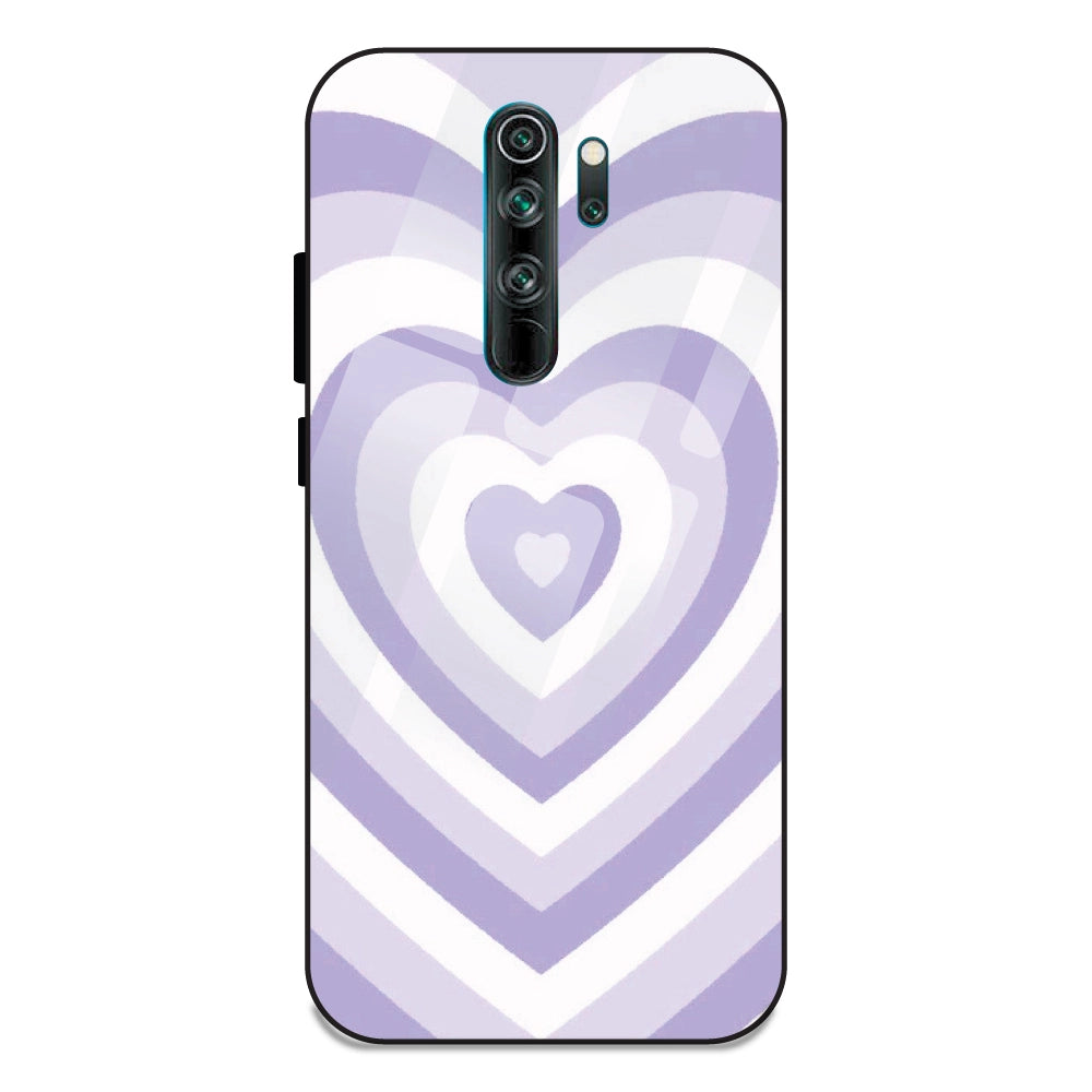 Blue Hearts - Glass Case For Redmi Note 8 Pro