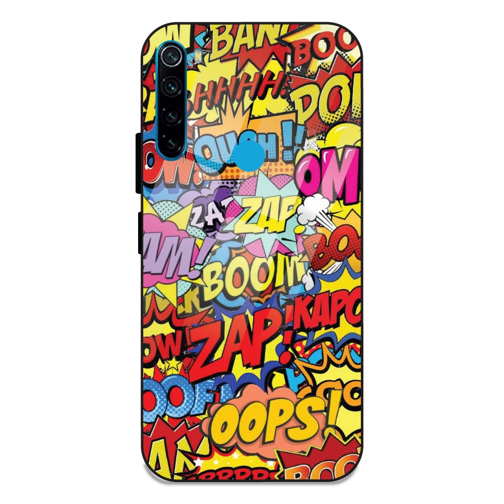 Comic Pop Art - Glass Cases For Redmi Note 8