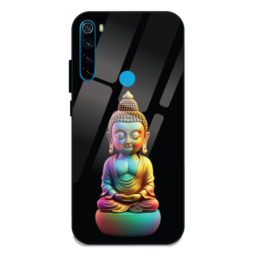 Gautam Buddha - Glass Cases For Redmi Note 8