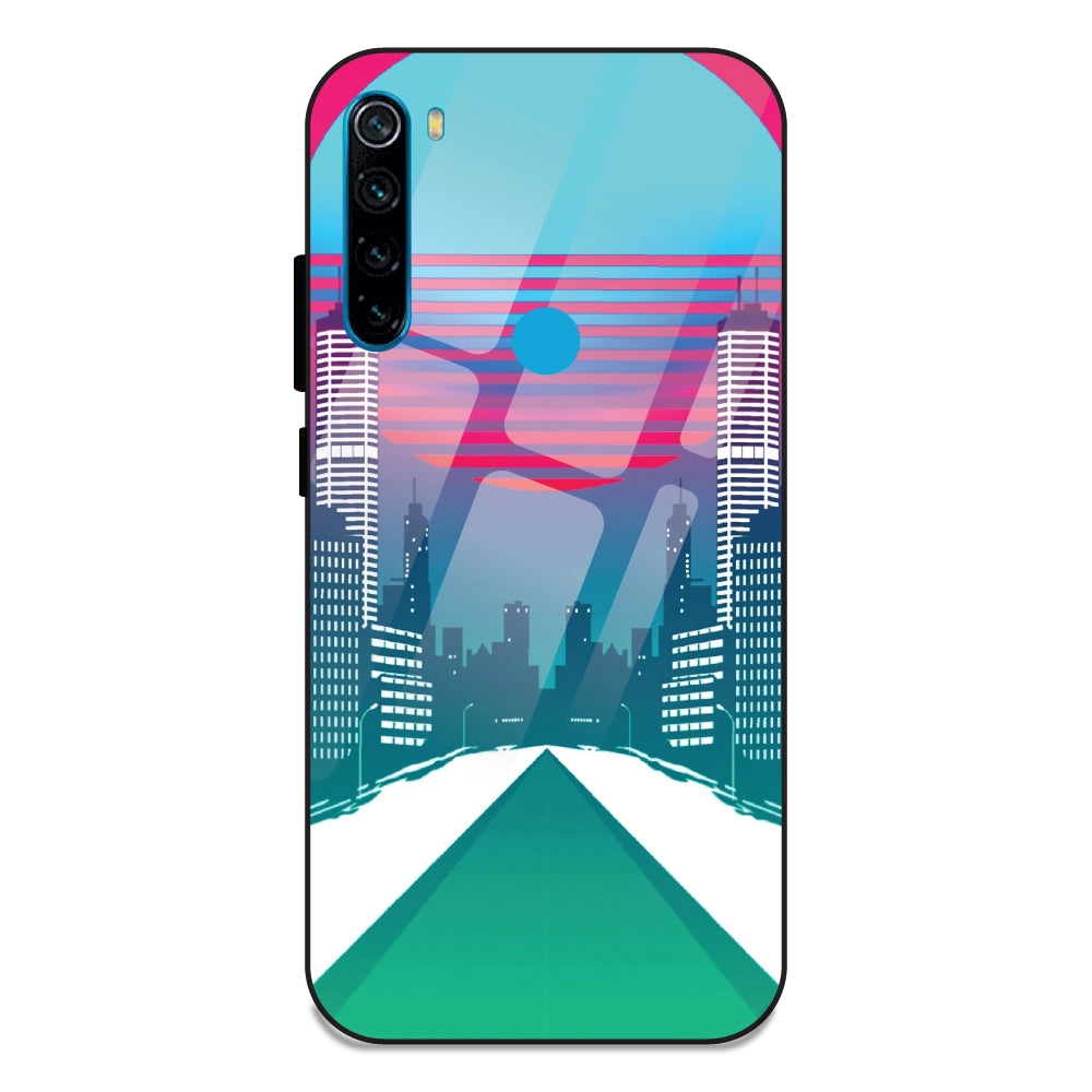 Citylight Synthwave - Glass Cases For Redmi Note 8