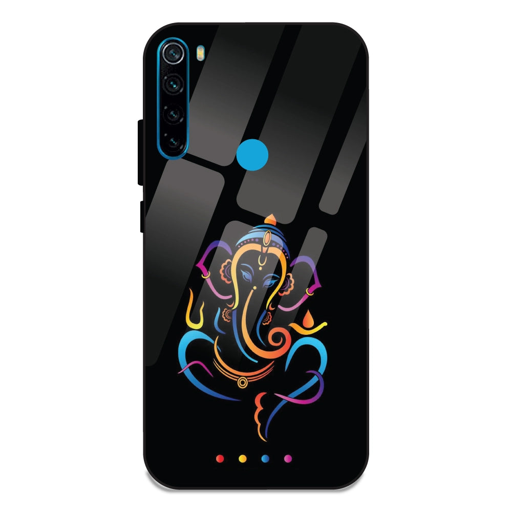 Lord Ganpati - Glass Cases For Redmi Note 8