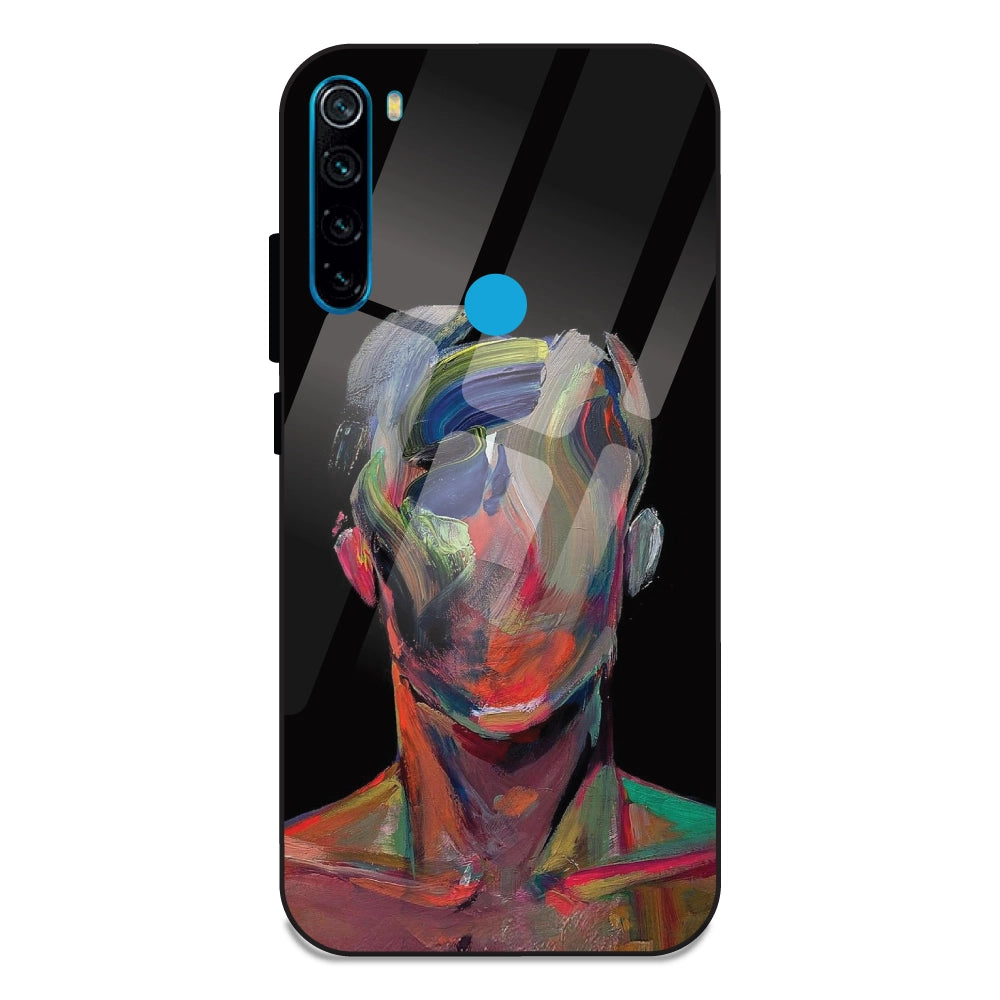 Face Oil Painting - Glass Cases For Redmi Note 8