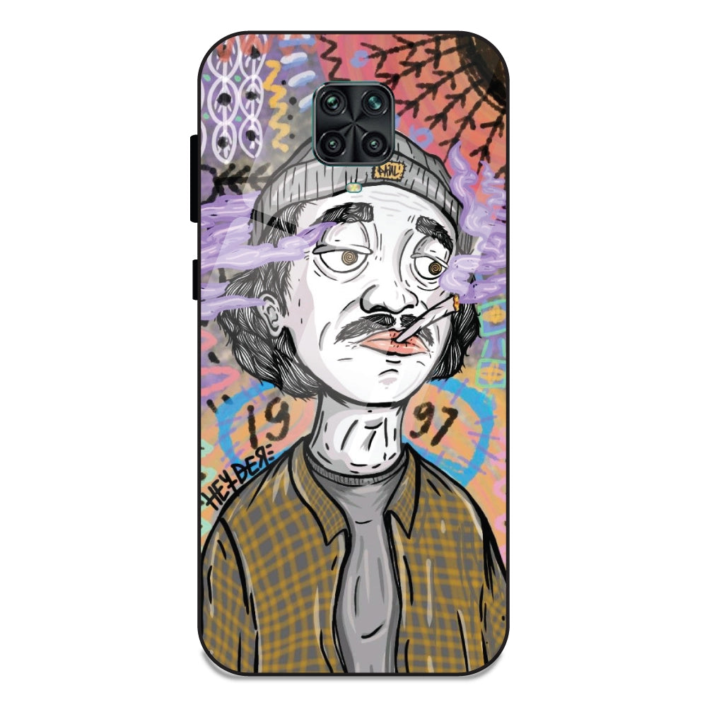 A Smoking Potrait - Glass Cases For Redmi Note 9 Pro Max