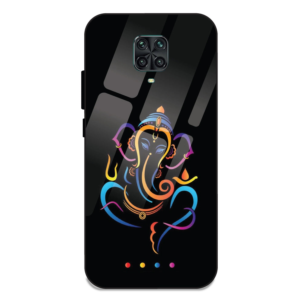 Lord Ganpati - Glass Cases For Redmi Note 9 Pro