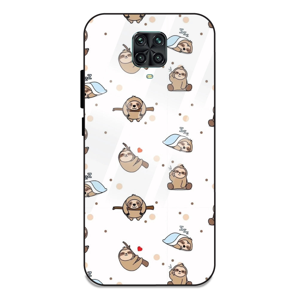 Sloths - Glass Cases For Redmi Note 9 Pro