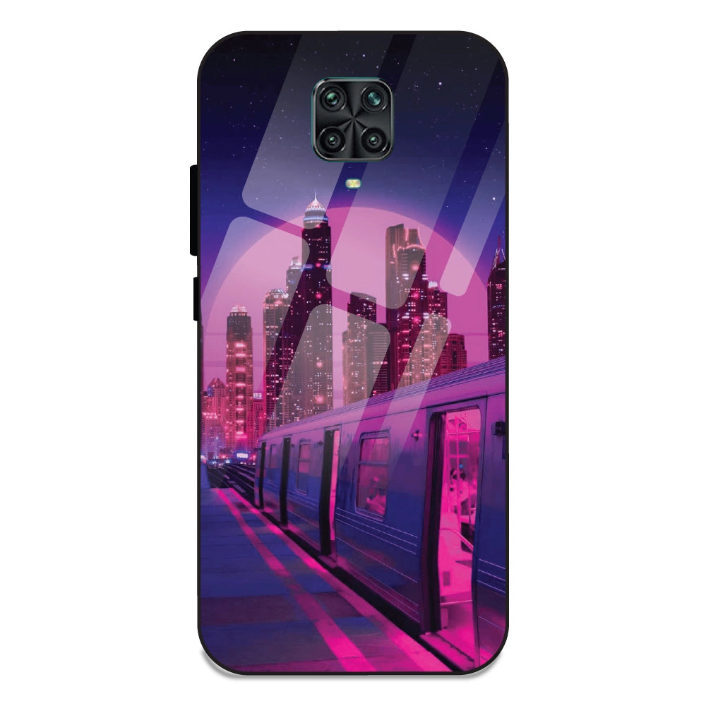 Neon City Synthwave - Glass Cases For Redmi Note 9 Pro