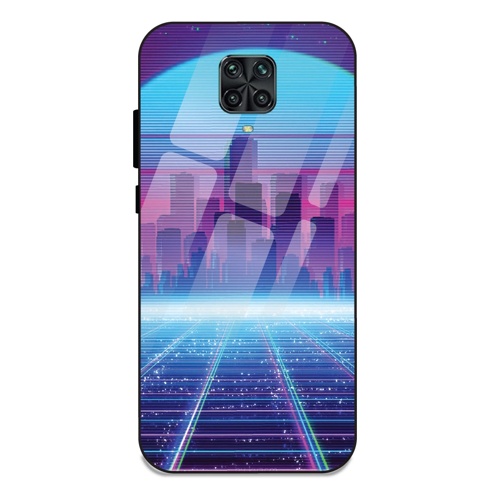 Cityscape Synthwave - Glass Cases For Redmi Note 9 Pro