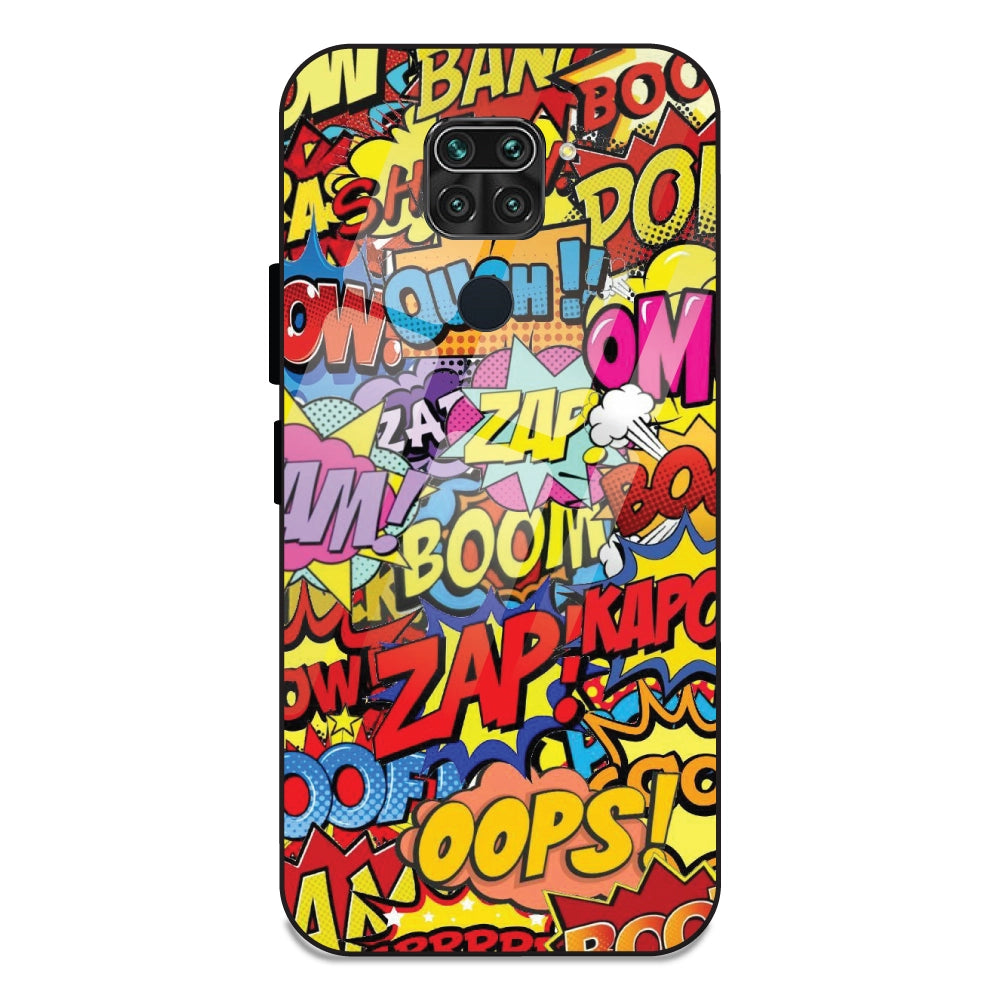 Comic Pop Art - Glass Cases For Redmi Note 9