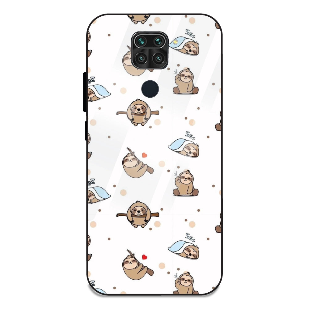 Sloths - Glass Cases For Redmi Note 9