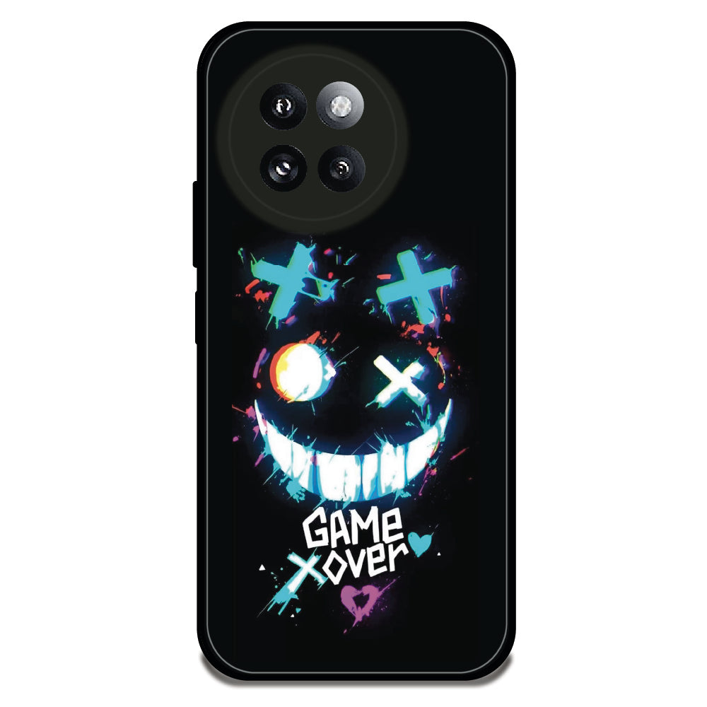 Grinning Game Over - Glossy Metal Silicone Case For Redmi Models