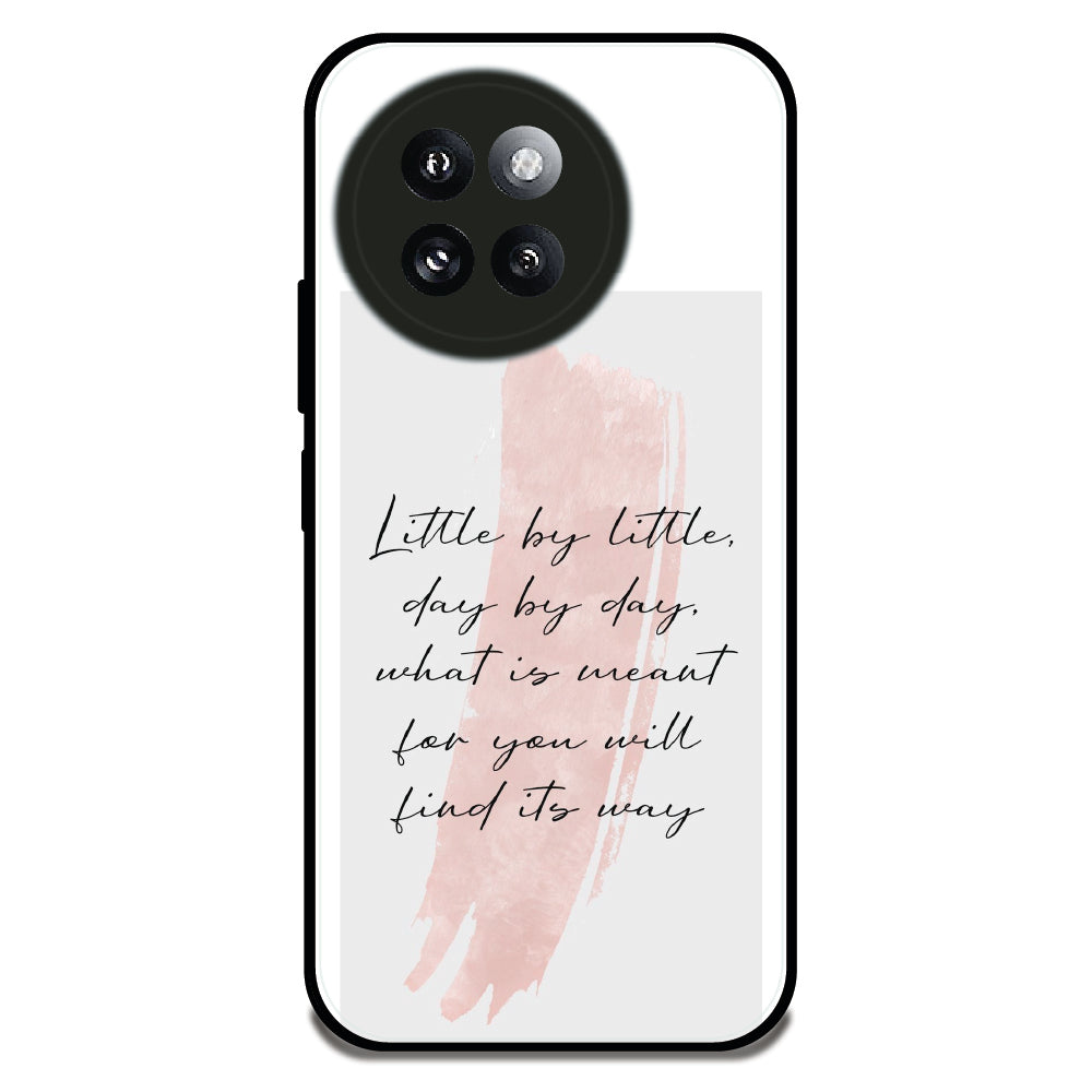 Little By Little Quote - Glossy Metal Silicone Case For Redmi Models