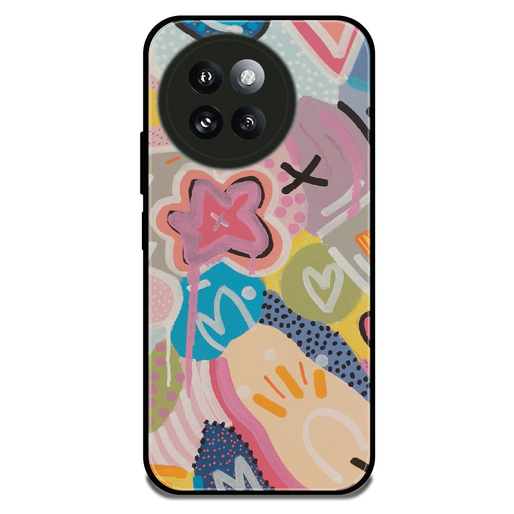 Playful Paint Splash - Glossy Metal Silicone Case For Redmi Models