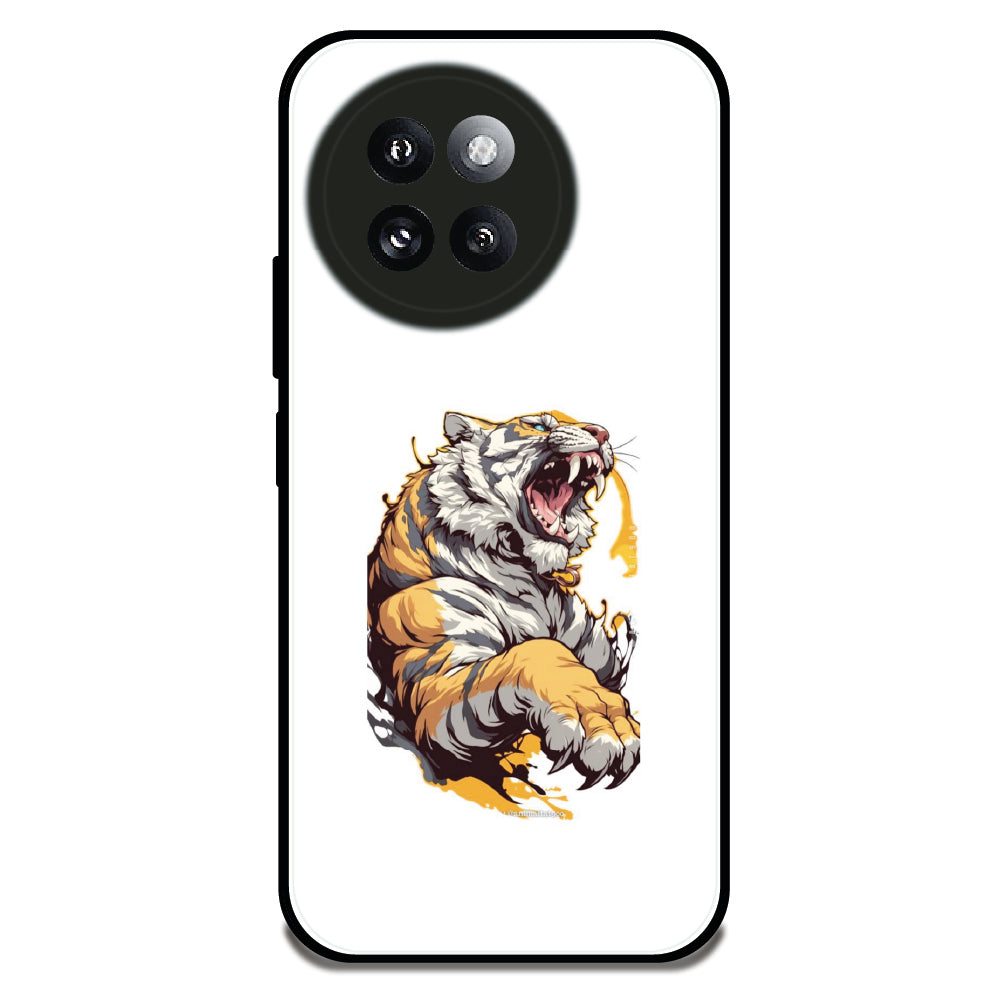 Roaring Tiger - Glossy Metal Silicone Case For Redmi Models