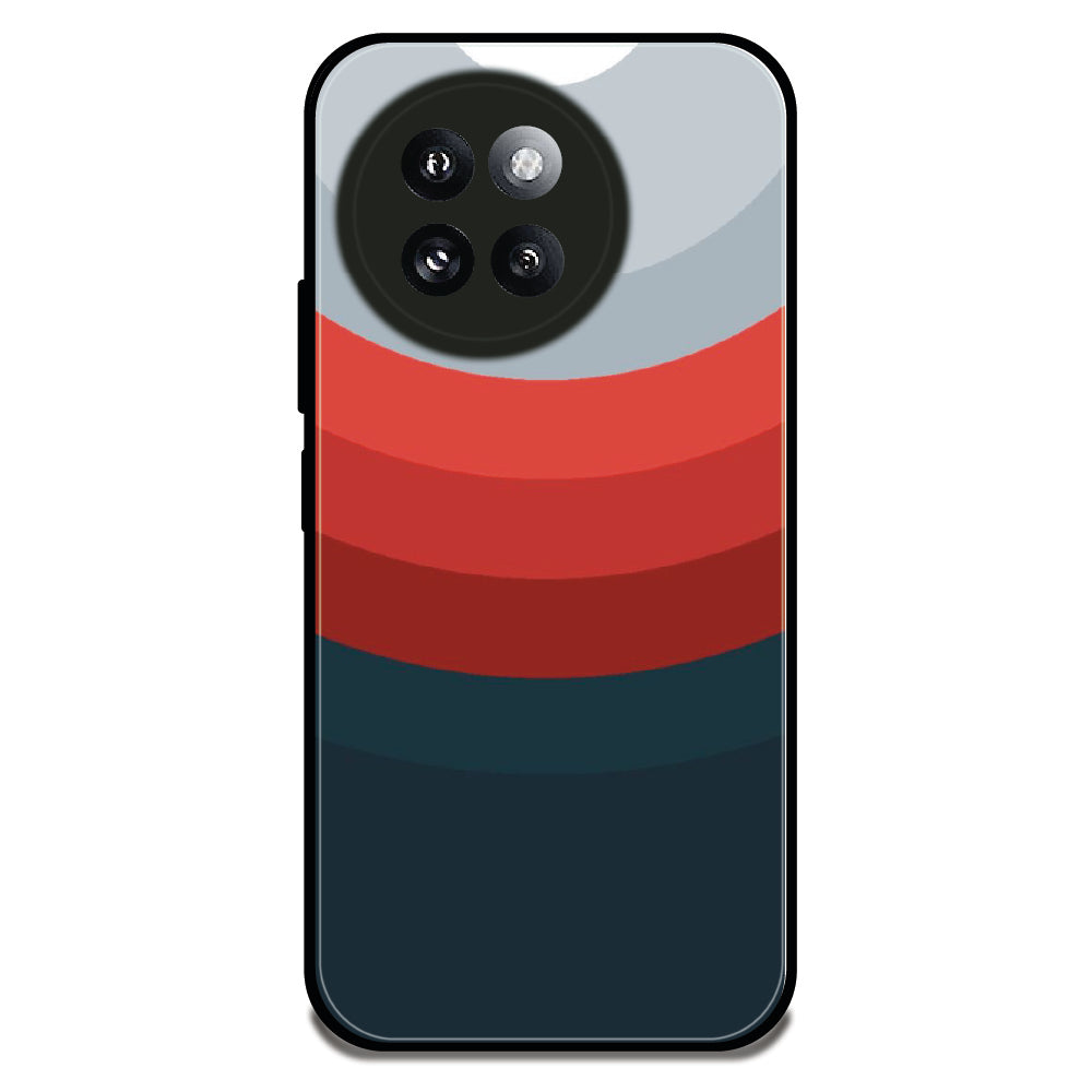 Sunset Stripes Pattern - Glossy Metal Silicone Case For Redmi Models
