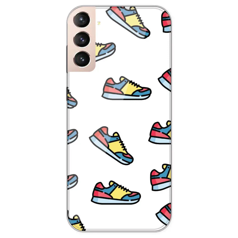 Sneakers - Clear Printed Silicone Case For Samsung Galaxy S21 Plus