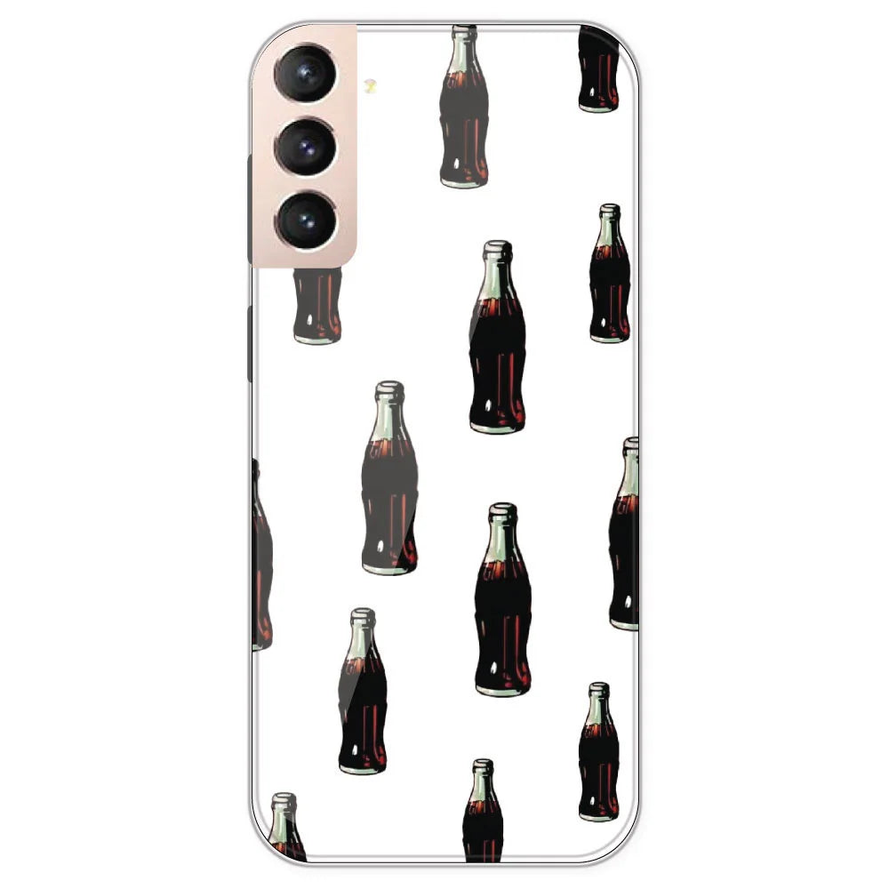 Soft Drink - Clear Printed Silicone Case For Samsung Galaxy S21 Plus
