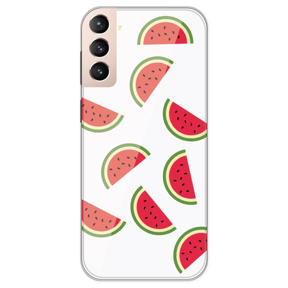Watermelons - Clear Printed Silicone Case For Samsung Galaxy S21