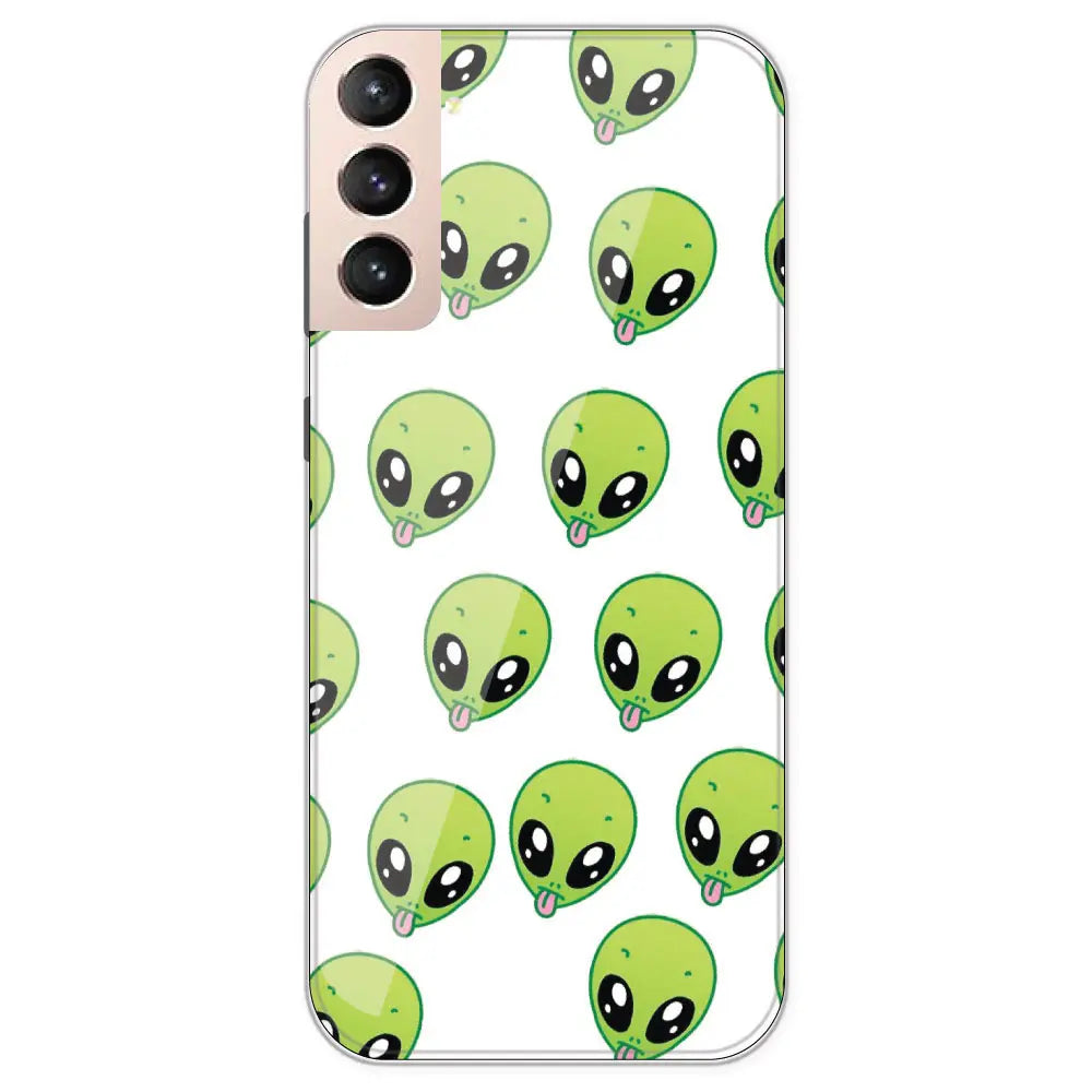 Alien - Clear Printed Silicone Case For Samsung Galaxy S21