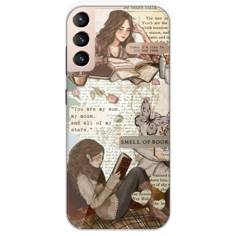 Book Collage - Printed Silicone Case For Samsung Galaxy S21 Plus