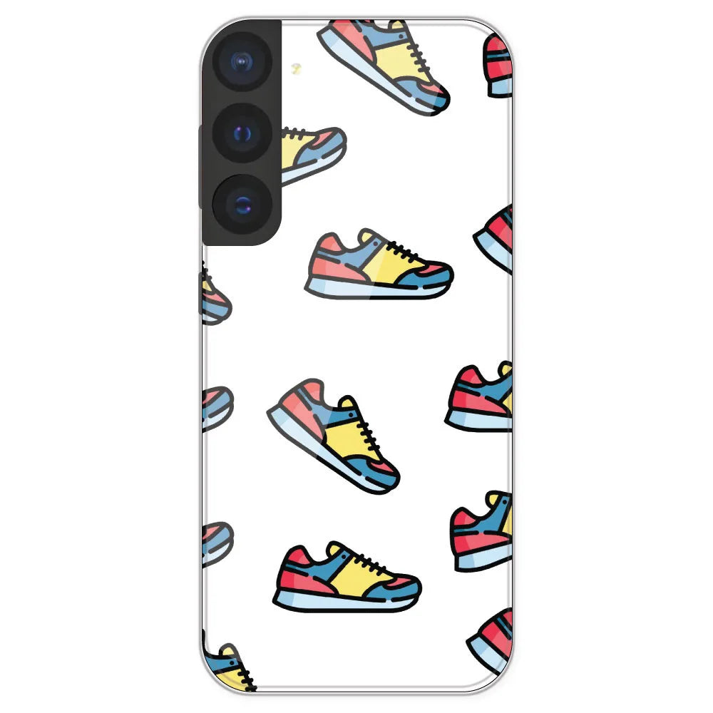 Sneakers - Clear Printed Silicone Case For Samsung Galaxy S21 FE
