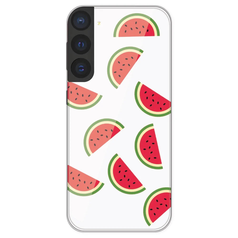 Watermelons - Clear Printed Silicone Case For Samsung Galaxy S21 FE