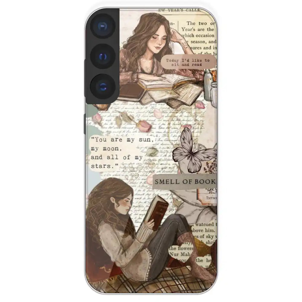 Book Collage - Printed Silicone Case For Samsung Galaxy S21 FE