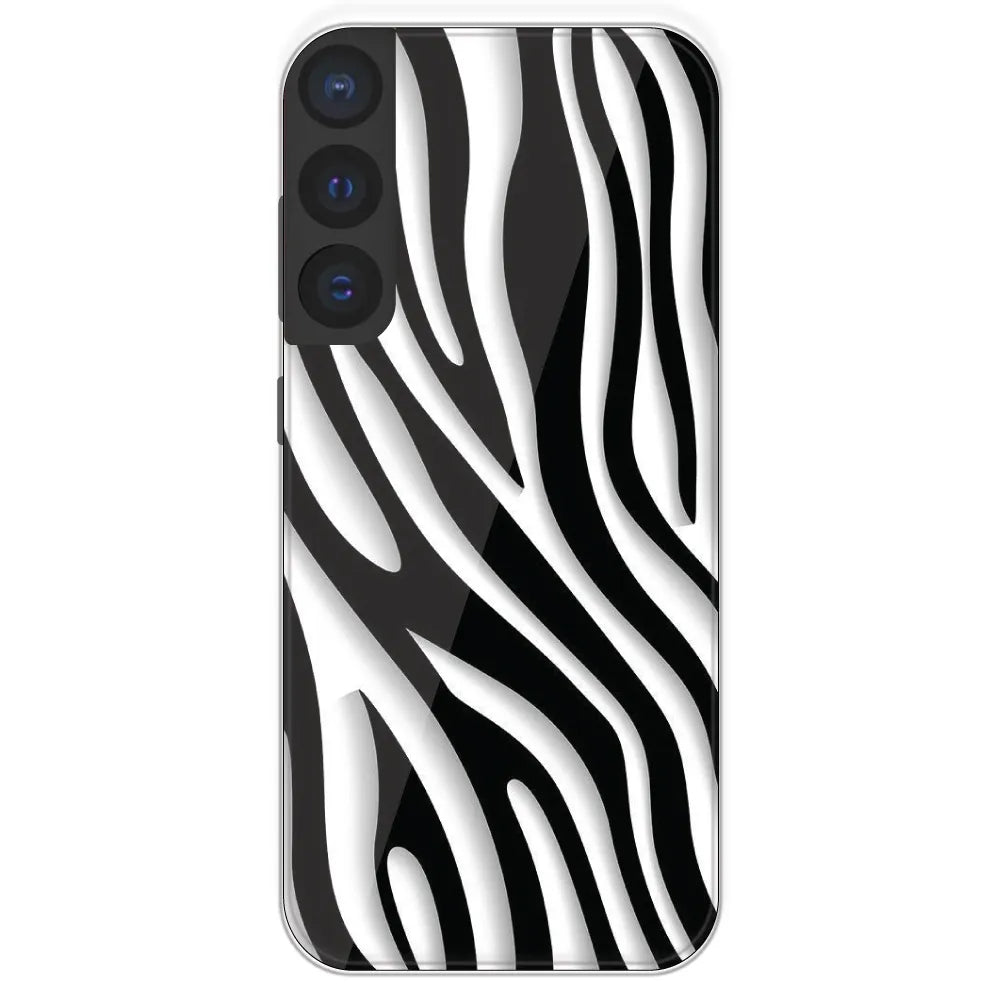 Zebra Print - Printed Silicone Case For Samsung Galaxy S21 FE