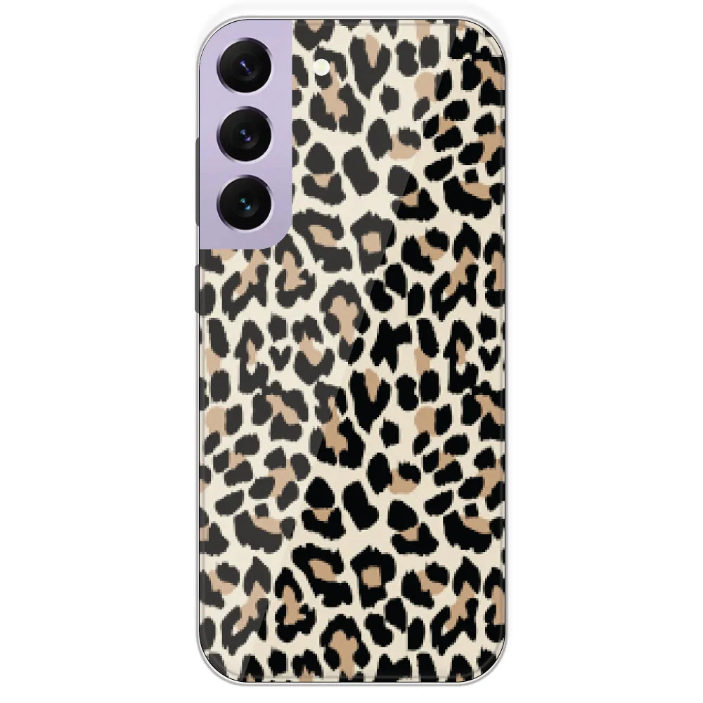 Leopard Print - Printed Silicone Case For Samsung Galaxy S22 Plus