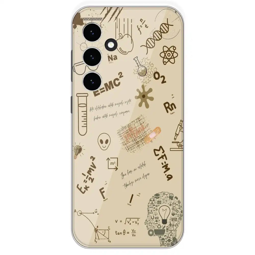 Physics Collage - Printed Silicone Case For Samsung Galaxy S23 FE