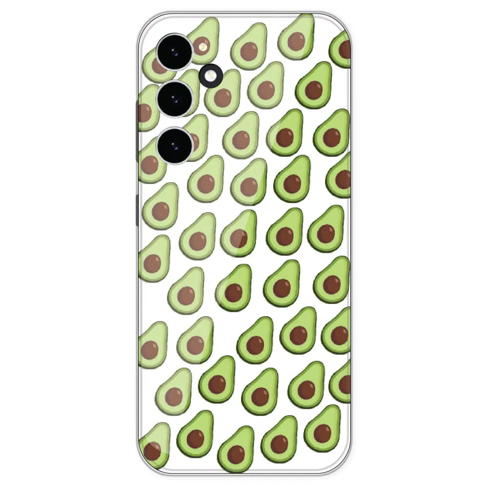 Avocado - Clear Printed Silicone Case For Samsung Galaxy S23 FE
