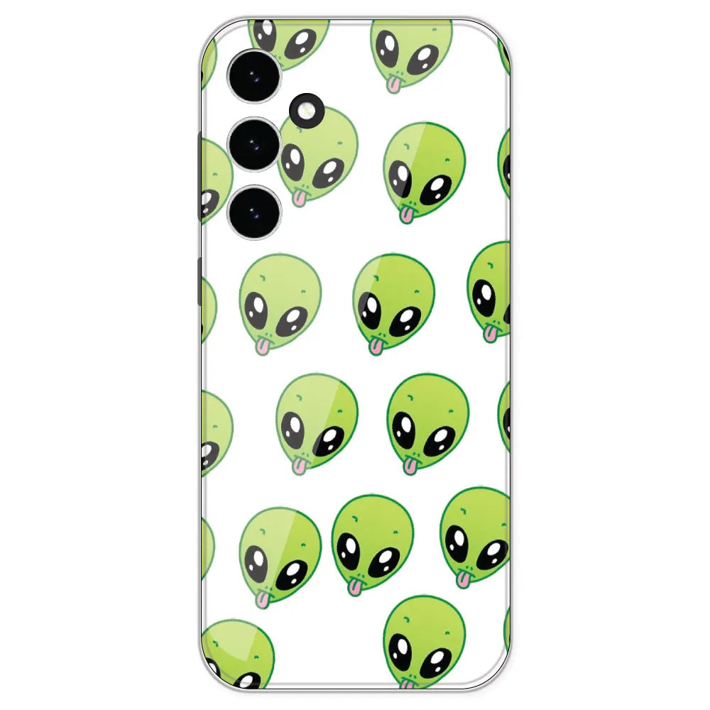 Alien - Clear Printed Silicone Case For Samsung Galaxy S23 FE